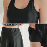 気軽に体系カバーできるインパン付きタンキニ2点セット(水着・タンキニ) | GRAXIA | 詳細画像10 