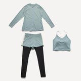 アクセントラインレギンス一体型ショートパンツ3点セット(水着・ラッシュガード) | GRAXIA | 詳細画像20