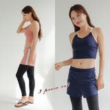 アクセントラインレギンス一体型ショートパンツ3点セット(水着・ラッシュガード) | GRAXIA | 詳細画像7