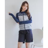 首元から手の甲までしっかりカバーできるラッシュガード4点セット(水着 体型カバー… | GRAXIA | 詳細画像18 