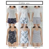 タンキニとレースTシャツの体形カバー水着4点セット(水着・体型カバー水着) | GRAXIA | 詳細画像4 