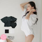 ビッグシルエットTシャツがこなれ感のある体形カバービキニ3点セット | GRAXIA | 詳細画像3 