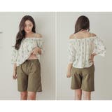 オフショルトップスがヘルシーな小ぶりサボテン柄体形カバービキニ4点セット(水着 … | GRAXIA | 詳細画像11 