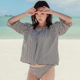 リボンオフショルとレースパンツの体形カバー水着4点セット | GRAXIA | 詳細画像12 