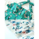 ビビッドなカラーが目を惹く花柄フリルワンピース体形カバー水着3点セット(水着 体… | GRAXIA | 詳細画像7 