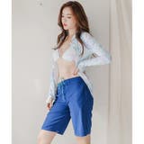 淡い垂らしこみカラーが涼し気に優しい体形カバービキニ4点セット(水着 体型カバー… | GRAXIA | 詳細画像10 