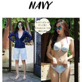 パームツリー柄で夏をおもいっきり感じる体形カバービキニ4点セット(水着 体型カバ… | GRAXIA | 詳細画像10 