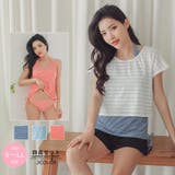サイドシャーリングボーダータンキニ水着4点セット(水着・体型カバー水着) | GRAXIA | 詳細画像3 