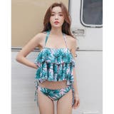 ボタニカル柄フリルキャミ3点セット(水着・体型カバー水着) | GRAXIA | 詳細画像20 