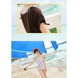 シアートップス付きペイズリータンキニ水着3点セット(水着・体型カバー水着) | GRAXIA | 詳細画像27 