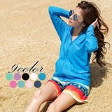 着るだけでUVケアできるパーカータイプのラッシュガード(水着・ラッシュガード) | GRAXIA | 詳細画像6 