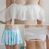 スカパン付ふんわりオフショルのビキニ3点セット(水着・ビキニ) | GRAXIA | 詳細画像5 