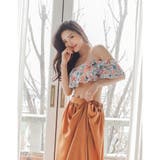 ロングスカート付きレトロフラワーオフショルビキニ3点セット | GRAXIA | 詳細画像15