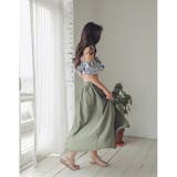 ロングスカート付きレトロフラワーオフショルビキニ3点セット | GRAXIA | 詳細画像9