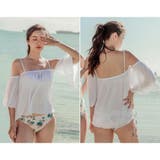 バンドゥビキニと袖ありオフショルの体形カバー水着3点セット(水着 体型カバー水着… | GRAXIA | 詳細画像11 