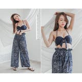 爽やかペイズリーのワイドパンツ付きビキニ3点セット(水着・体型カバー水着) | GRAXIA | 詳細画像17 