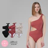 ヘルシーな肌魅せウエストカットアウトリボンワンショルワンピース | GRAXIA | 詳細画像2