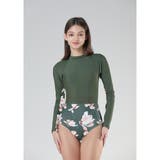 ベーシックに華やかさをプラスしたロングスリーブワンピース(水着・モノキニ) | GRAXIA | 詳細画像15 