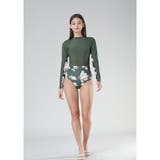 ベーシックに華やかさをプラスしたロングスリーブワンピース(水着・モノキニ) | GRAXIA | 詳細画像17 