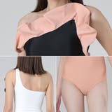 胸元フリルがお顔周りを可憐に彩るワンショルワンピース(水着・モノキニ) | GRAXIA | 詳細画像5