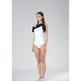 胸元フリルがお顔周りを可憐に彩るワンショルワンピース(水着・モノキニ) | GRAXIA | 詳細画像8