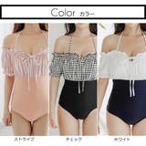 パフスリーブオフショルのワンピース(水着・モノキニ) | GRAXIA | 詳細画像6