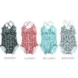 バックリボン小花柄フリル切り替えワンピース(水着・モノキニ) | GRAXIA | 詳細画像6