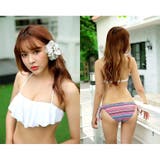 パステルフレアマルチボーダービキニ2点セット(水着・ビキニ) | GRAXIA | 詳細画像10 