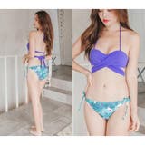 トロピカルリーフ柄フロントクロスビキニ2点セット(水着・ビキニ) | GRAXIA | 詳細画像12 