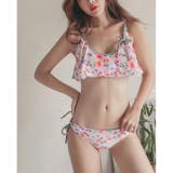 グレーと花柄が柔らかなビキニ2点セット(水着・ビキニ) | GRAXIA | 詳細画像15 