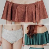 オフショルフリルトップス×ハイウエストパンツピンドット柄ビキニ2点セット | GRAXIA | 詳細画像25