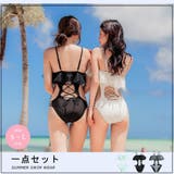 バックレースアップチュールフレアワンピース水着(水着・ワンピース) | GRAXIA | 詳細画像3