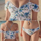 フロントシャーリング花柄オフショルビキニ2点セット(水着・ビキニ) | GRAXIA | 詳細画像7 