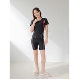 フロントジップ半袖セパレート2点セットFitnessフィットネス運動系水着(水着… | GRAXIA | 詳細画像14 