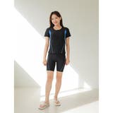 フロントジップ半袖セパレート2点セットFitnessフィットネス運動系水着(水着… | GRAXIA | 詳細画像20 
