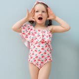 カチューシャ付きさくらんぼ柄フリルワンショルKIDSキッズ子供用水着 | GRAXIA | 詳細画像12