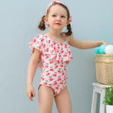カチューシャ付きさくらんぼ柄フリルワンショルKIDSキッズ子供用水着 | GRAXIA | 詳細画像13