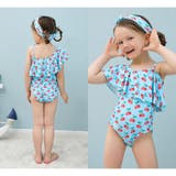 カチューシャ付きさくらんぼ柄フリルワンショルKIDSキッズ子供用水着 | GRAXIA | 詳細画像19