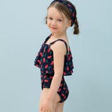 カチューシャ付きさくらんぼ柄フリルワンショルKIDSキッズ子供用水着 | GRAXIA | 詳細画像23