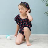 カチューシャ付きさくらんぼ柄フリルワンショルKIDSキッズ子供用水着 | GRAXIA | 詳細画像24