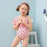 カチューシャ付きさくらんぼ柄フリルワンショルKIDSキッズ子供用水着 | GRAXIA | 詳細画像9
