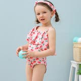 カチューシャ付きさくらんぼ柄フリルワンショルKIDSキッズ子供用水着 | GRAXIA | 詳細画像10