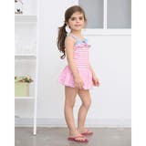 ボーダー×小花柄フリルワンピースKIDSキッズ子供用水着 | GRAXIA | 詳細画像21