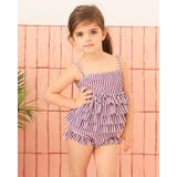 ストライプ柄フリルワンピースKIDSキッズ子供用水着(水着・キッズ・スクール) | GRAXIA | 詳細画像15 