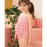 ストライプ柄フリルワンピースKIDSキッズ子供用水着(水着・キッズ・スクール) | GRAXIA | 詳細画像5 