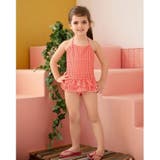 ギンガムチェック柄二段フリルワンピースKIDSキッズ子供用水着(水着 キッズ ス… | GRAXIA | 詳細画像18