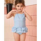 ギンガムチェック柄二段フリルワンピースKIDSキッズ子供用水着(水着 キッズ ス… | GRAXIA | 詳細画像29