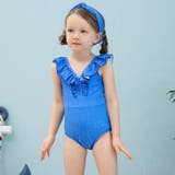カチューシャ付きVネックフリルワンピースKIDSキッズ子供用水着(水着 キッズ … | GRAXIA | 詳細画像11