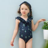 カチューシャ付きVネックフリルワンピースKIDSキッズ子供用水着(水着 キッズ … | GRAXIA | 詳細画像22