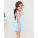 ワンポイントリボンギンガムチェック柄ショルダーフリルKIDSキッズ子供用水着 | GRAXIA | 詳細画像21
